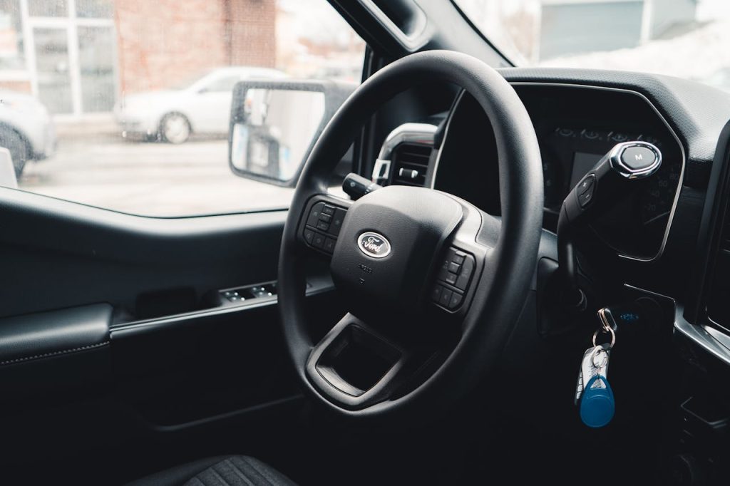 Steering Wheel of Ford Vehicle